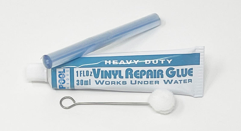Heavy Duty Vinyl Repair Patch Kit for Above-Ground Pool Liner Repair; Glue and Patch Inflatables; Boat; Raft; Kayak; Air Beds; Inflatable Mattress Repair Charcoal