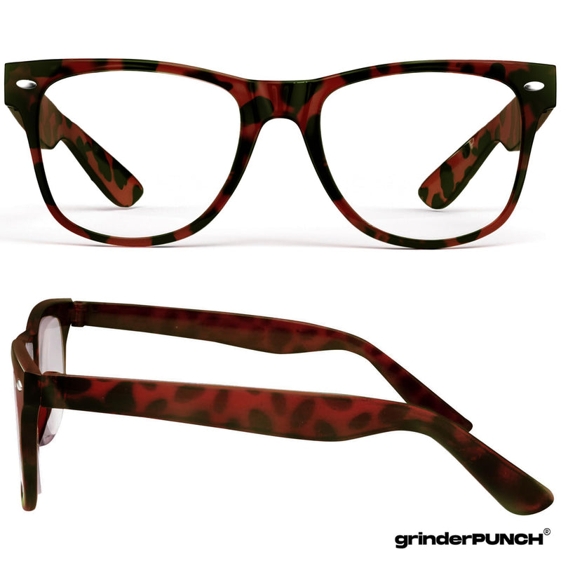 grinderPUNCH 2 Pack High Magnification Reading Glasses Strong Power Readers - 4.00-6.00 (2 Pack Tortoise, 4.50)