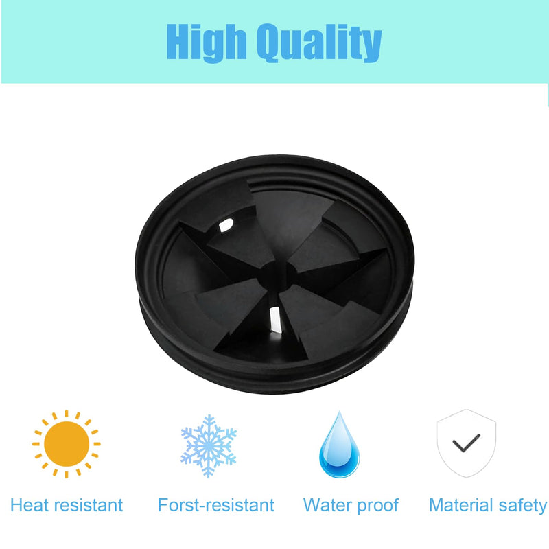 3 3/8" Garbage Disposal Sink Baffle QCB-AM Splash Guard for Insinkerator, Garbage Disposal Quiet Cover Splash Guard Replacement for InSinkErator Evolution Series(Black) 85mm/ 3-3/8"