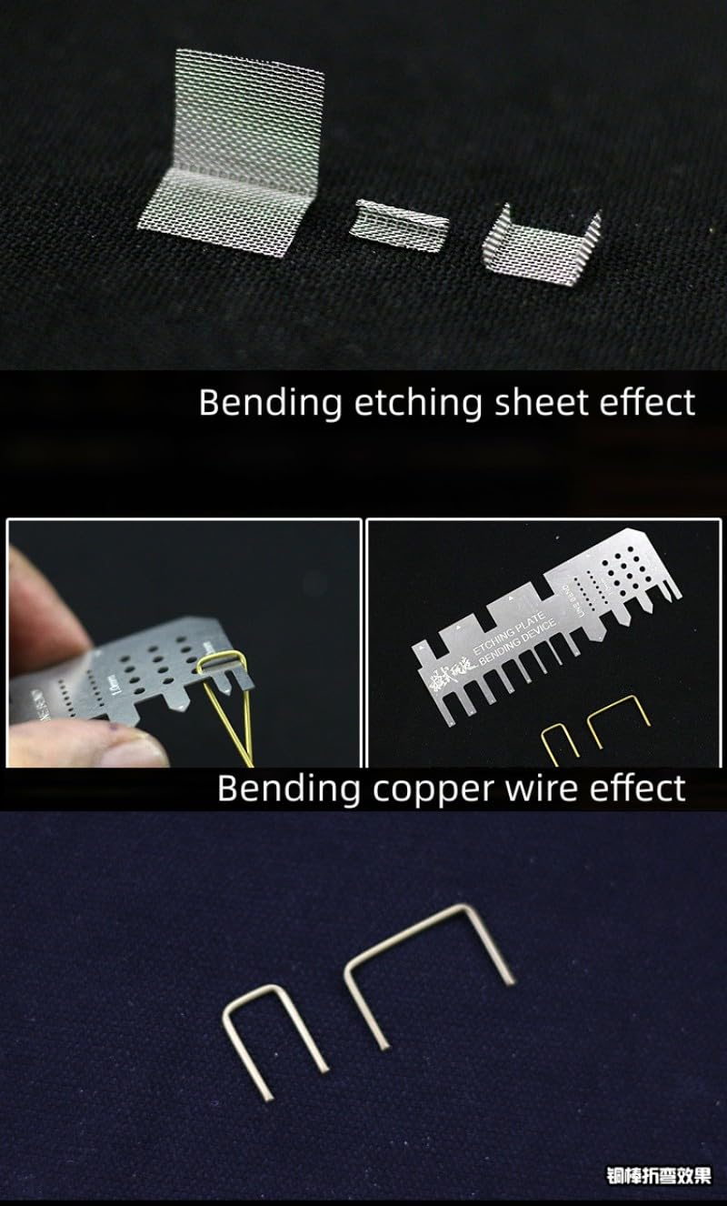 ANSAI Metal Bending Ruler for Modeling DIY,Bending Etched Chip,Copper Wires