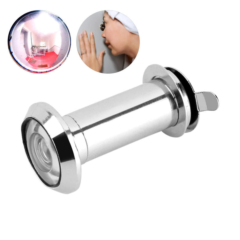 Plplaaoo Door Peephole with 220 Degree Wide Viewing Angle – One-Way Door Peephole with Reverse Privacy Cover | Fits for1.37-2.16inch Thick Doors | Zinc Alloy Security Peephole for Door