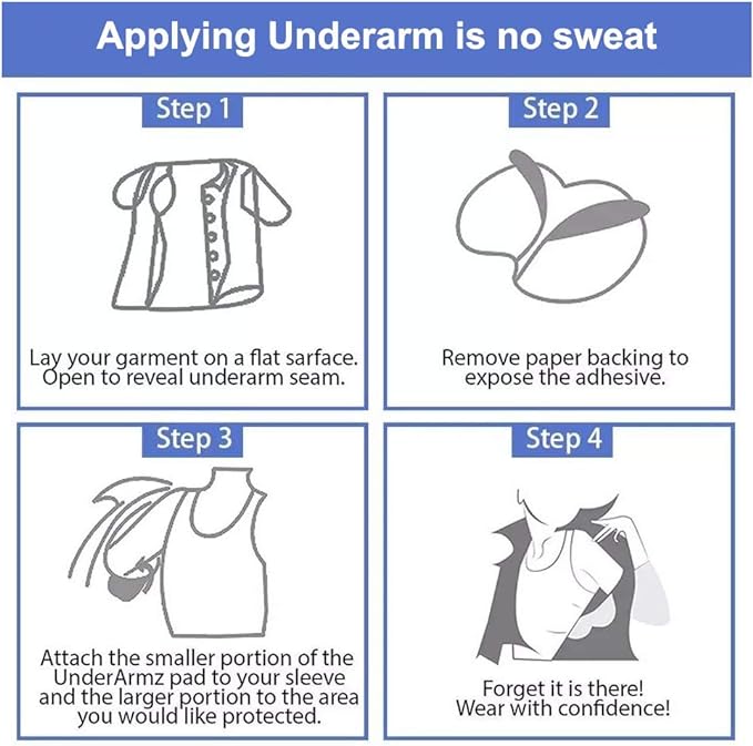 Big Men and Women Hyperhidrosis Armpit Sweat Pads [100 Sheets], CANAGROW Disposable Armpit Sweat Pads, Comfortable, Odorless, Invisible, Super Adhesive, Sweat-free Armpit Protection, Black - NewNest Australia