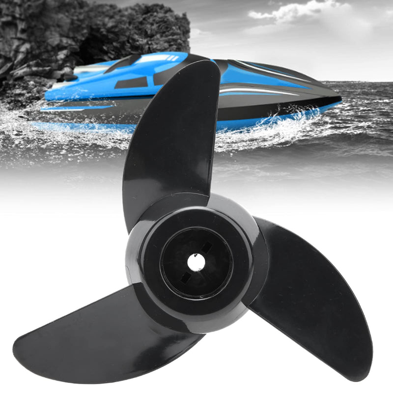 Fydun 12V24V Thicken Plastic, Thruster Fitting Outboard Motor Trolling Motor Propeller Electric 3 Propeller Accessory