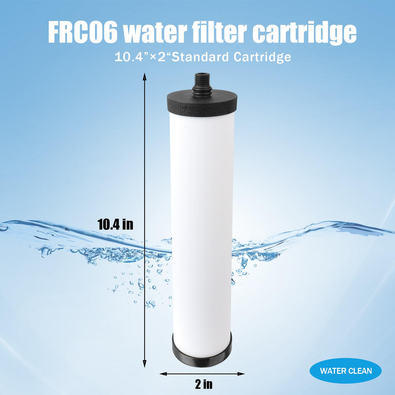 FRC06 Ceramic Water Filter Cartridge, for Franke FRCNSTR Kitchen Sink Water Filter Compatible with FRCNSTR100、FRCNSTR-DUO-1、FRCNSTR-DUO-2 Filter Kitchen Sink