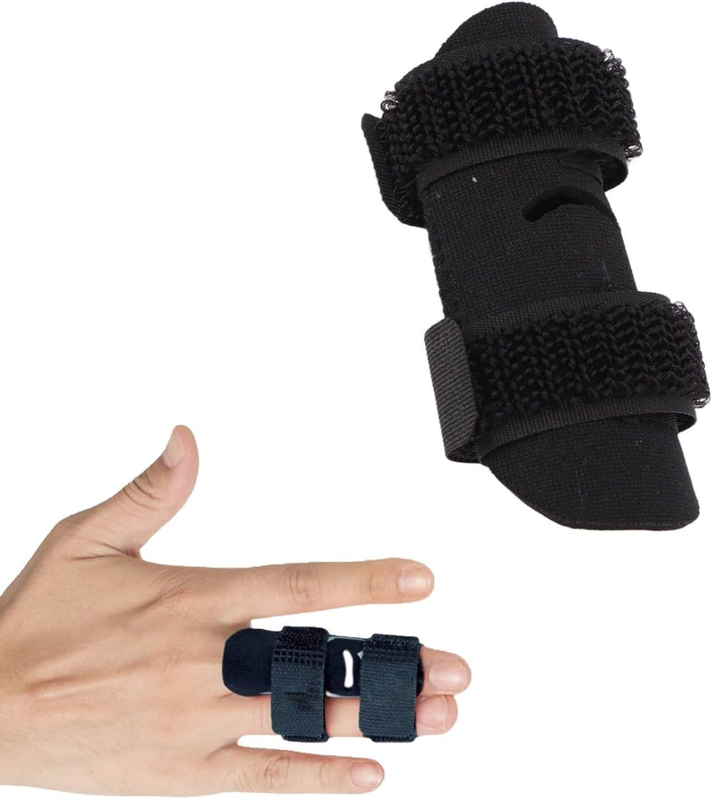 VerteLife Finger Splint Finger Sleeve Support Protector Prevents Sport Injury, Elastic Breathable Finger Buddy Finger Brace Reliev Finger Pain, Finger Guards Sport Cushion Bandage M - NewNest Australia