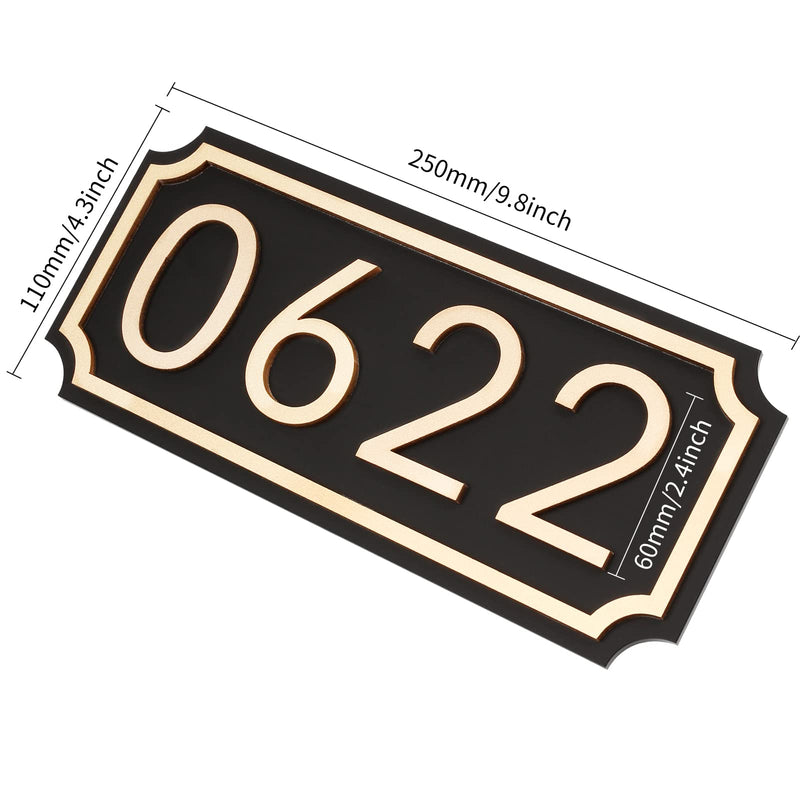 House Numbers for Outside, Address Plaques, Mailbox Numbers, Two Sets of Numbers from 0-9, Personalized Address Signs for House, Mailbox, Apartment, Office, Hotel, Classroom, Garden. Decorative Numbers Plaque.