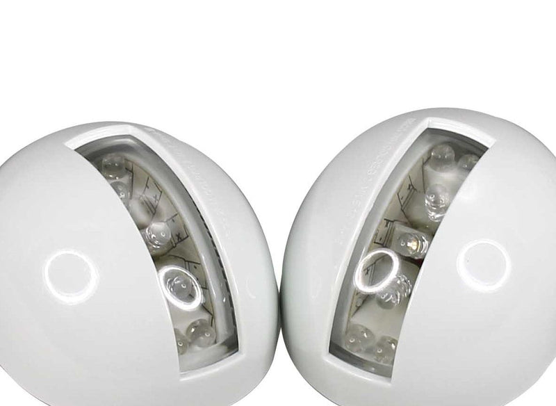Pactrade Marine Boat Combo Side LED Bi-Color Pair Red & Green Navigation Light USCG 2 NM ABYC A16 Approval 12v White
