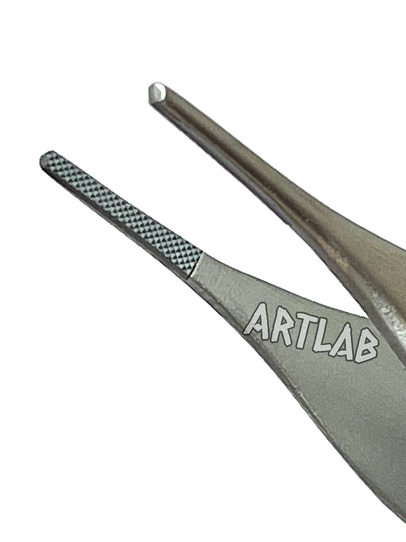 Premium German Stainless Tungsten Carbide TIP ADSON Forceps Tissue 1X2 Teeth ADSON Brown Forceps ADSON Dressing Forceps 4.75" Veterinary Instruments (ADSON DRESSING FORCEP) ADSON DRESSING FORCEP
