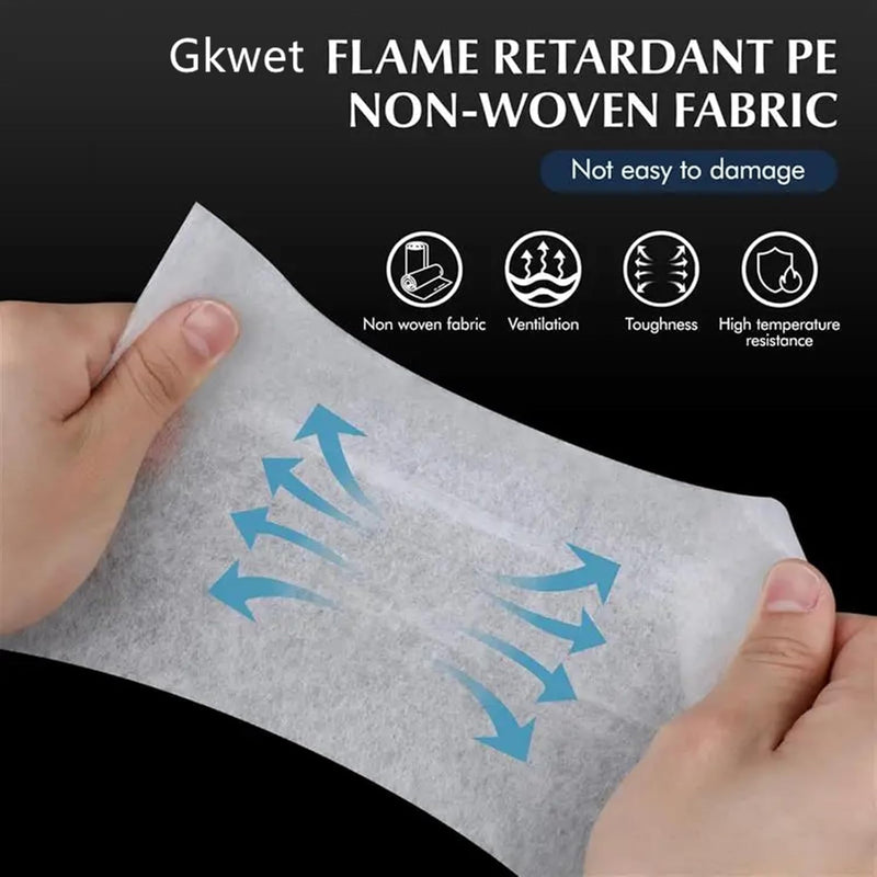 Kitchen range hood filter, High temperature resistance range hood oil suction paper, 45 x 60cm Thickened range hood filter membrane，equipped with magnets and Velcro (6 sheets) 6
