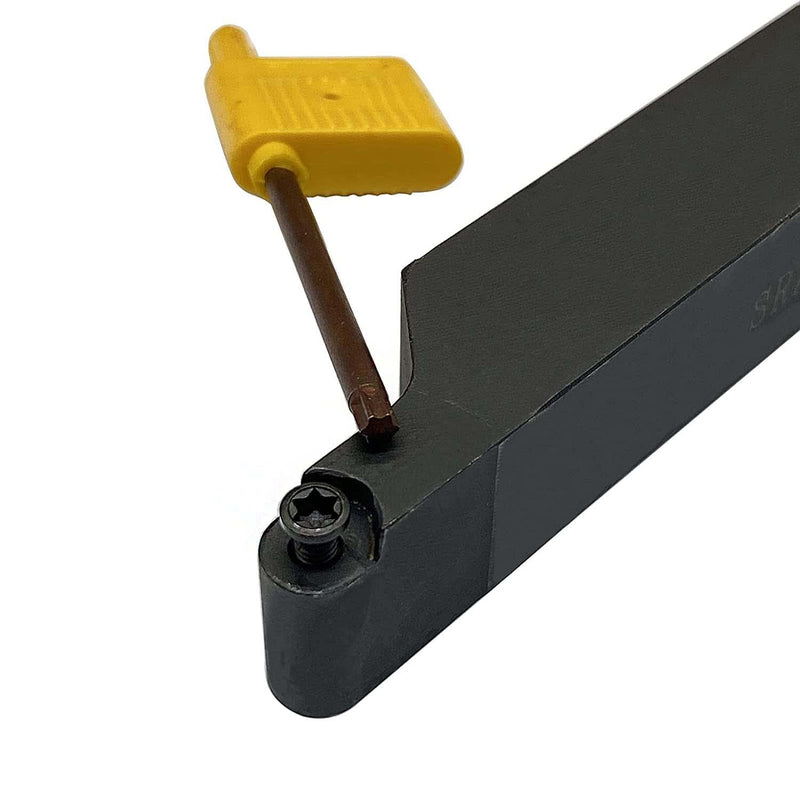 GBJ 5/8" 16mm SRAPR1616H10 45° Lathe Turning Holders with 10PCS RPMT10T3 Round Turning Inserts Used for Processing cast Iron/nodular cast Iron/Stainless Steel (SRAPR1616H10+RPMT10 Inserts) SRAPR1616H10+R5