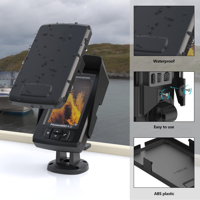 Screen Cover and Sun Visor for Humminbird PiranhaMAX 4 and PiranhaMAX 4 DI, ABS Material, Anti-Glare, Marine Fish Finder Display Shield