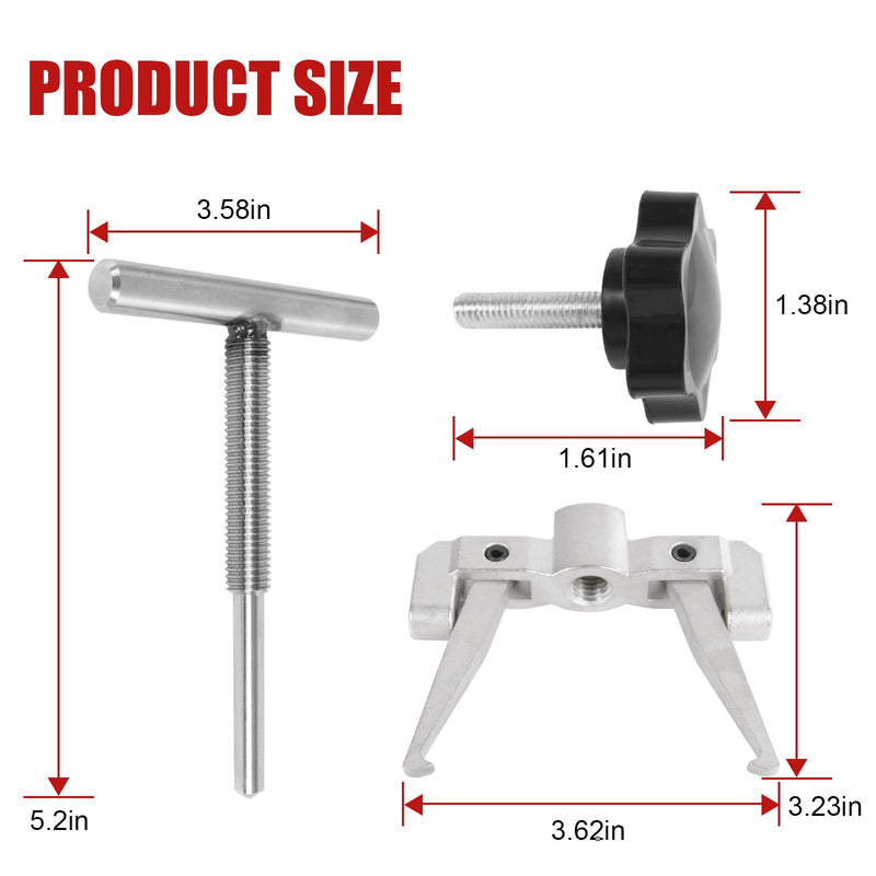 JDMSPEED 660040-1 Stainless Impeller Puller Tool for 2-1/4" to 2-9/16" | Compatible with Jabsco #50070-0040 #50070-0200