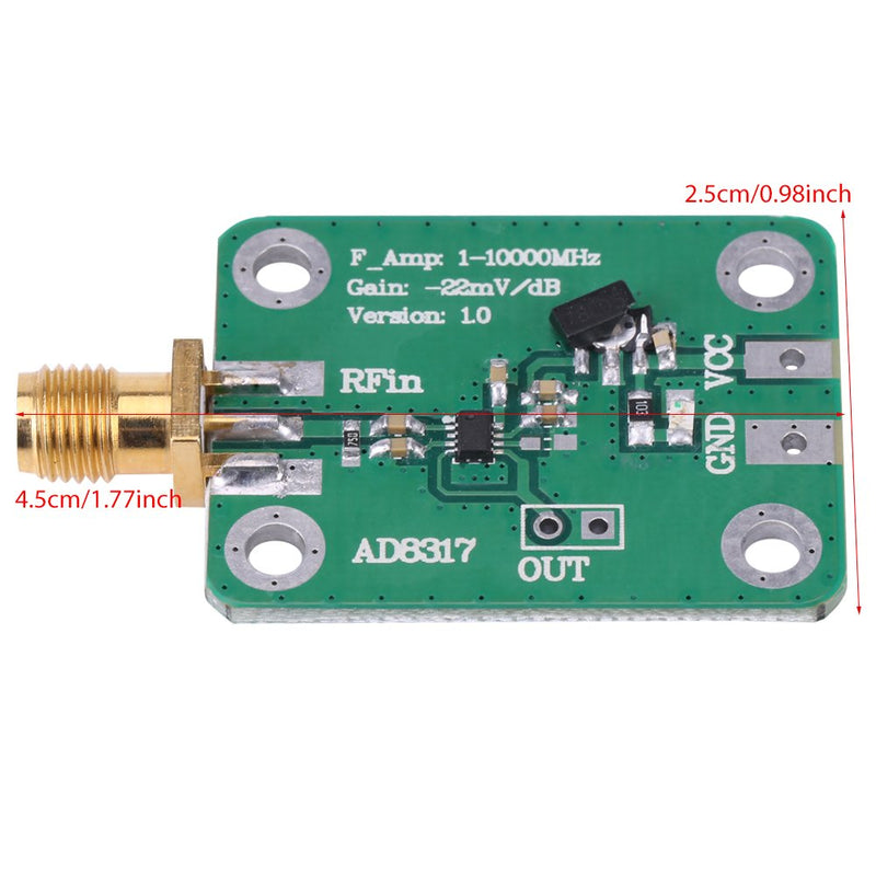 Logarithmic Detector, 1M-10000MHz AD8317 Radio Frequency Logarithmic Detector Power Meter, for Power Detection/Radio Frequency Detection