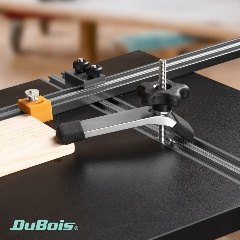 DUBOIS 51017 T-Track Hold Down Clamp, 5-1/2” L x 1-1/8” W, 2 Pack, T Track Clamps for Woodworking 5-1/2" Hold down clamp, 2PK