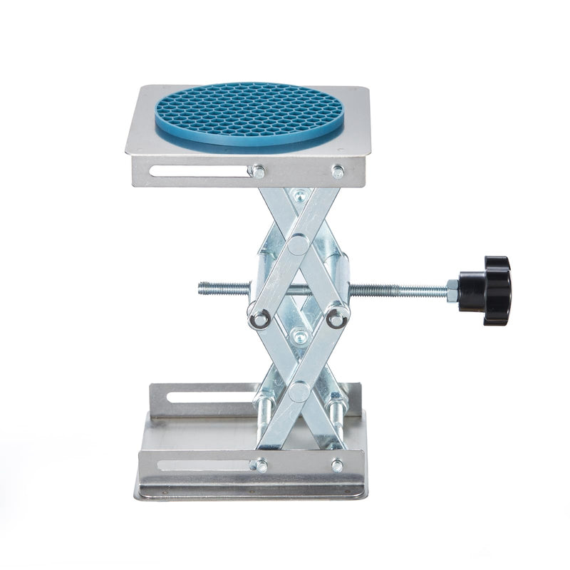 Non-Slip 4 x 4 Inch Lab Scissor Jack Stand Laboratory Adjustable Mini Scissor Jack Lift Stand Stainless Steel Platform 4" x 4"