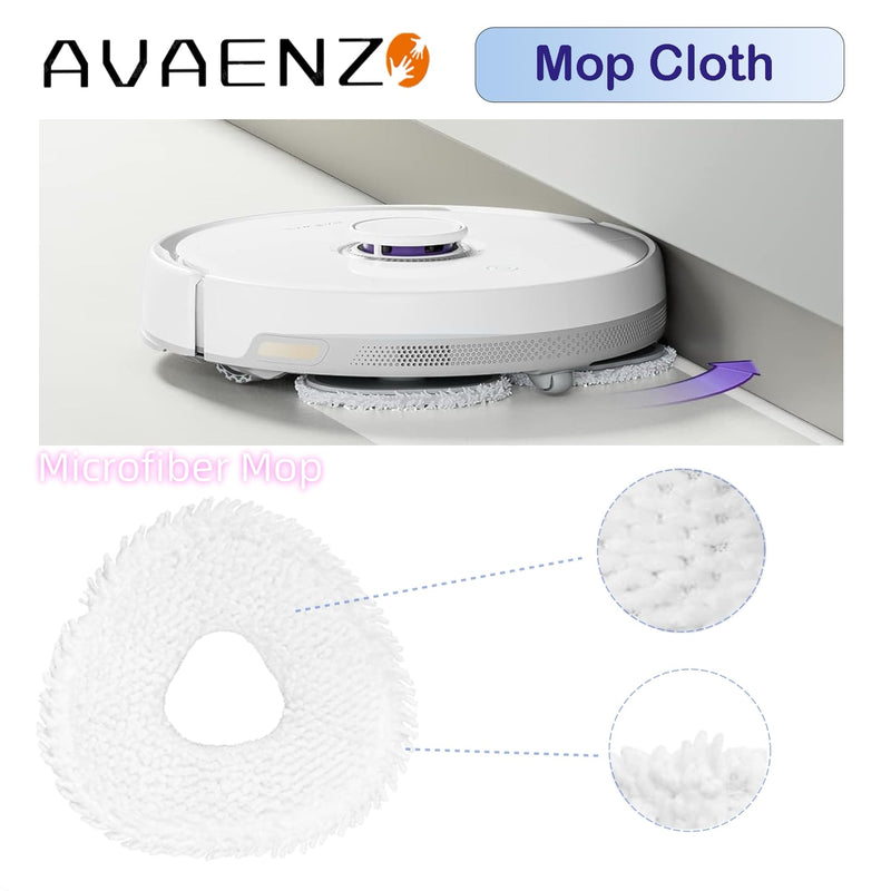 Replacement Mop Pads Compatible for Narwal Freo X Ultra Narwal Freo Z Ultra T10 J3 J4 Microfiber Resuable Mop Cloth Robot Vacuum Cleaner Accessories