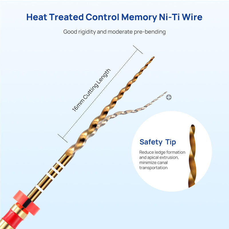 JMU PT-G Super Files,Niti Rotary Files SX(19mm), S1, S2, F1, F2, F3(25mm),Sequence File,6 Pcs/Pack SX (25mm) 1