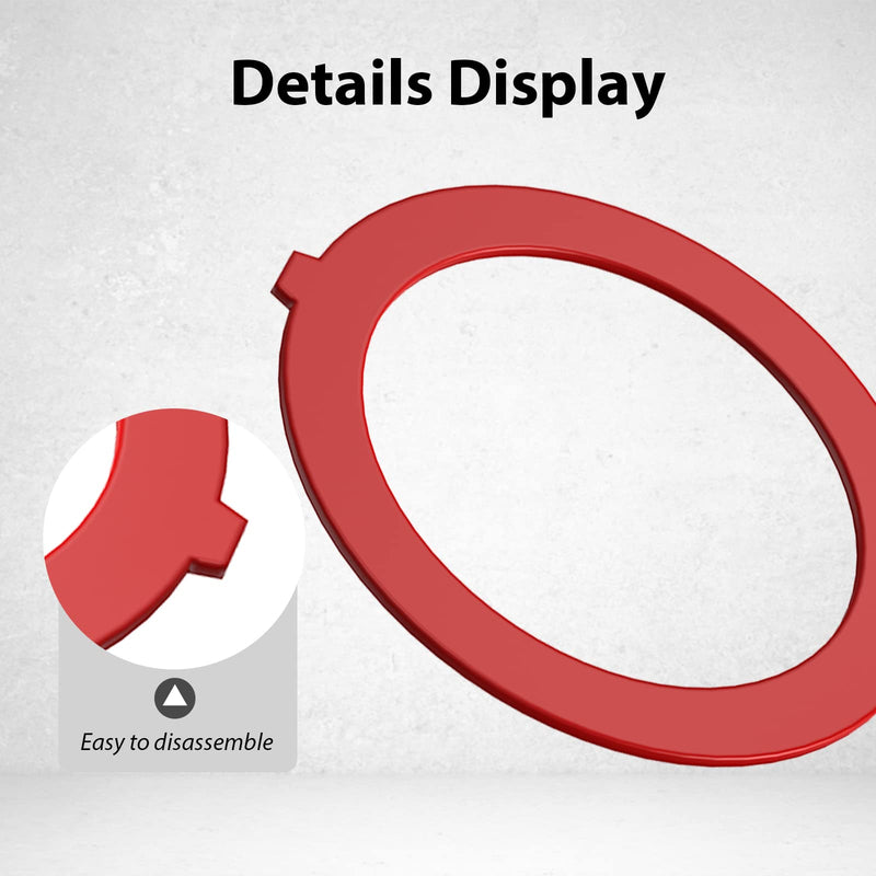 Flush Valve Seal for Kohler, 3 Pack Upgraded Silicone Material Canister Flush Valve Toilet Gasket Replacement Parts for K-GP1059291, Easy to Install and Uninstall Red 3 Pack
