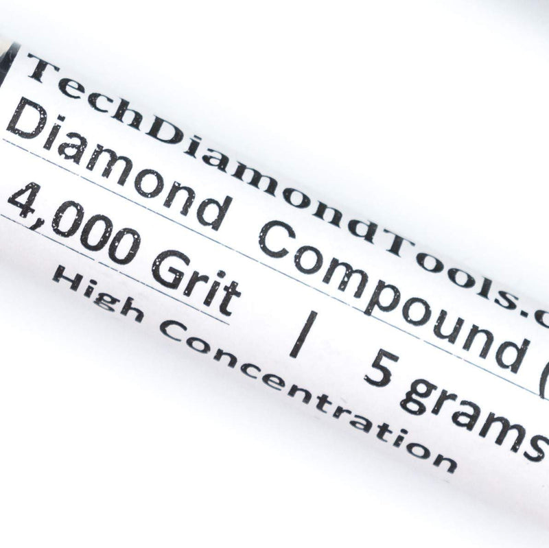 TechDiamondTools Polishing Diamond Compound Kit of 5 x 5 Grams Sharpening Lapping and Finishing Diamond Pastes
