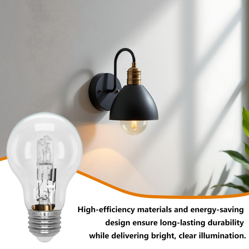 043168787963 78796 Halogen Light Bulbs A19,43 Watt 120V with E26 Thread Base,Replace 60 Watt Incandescent Bulb for Ceiling Lights, Wall Lamps,Table Lamps and Home Lighting Fixtures,White 8 PCS