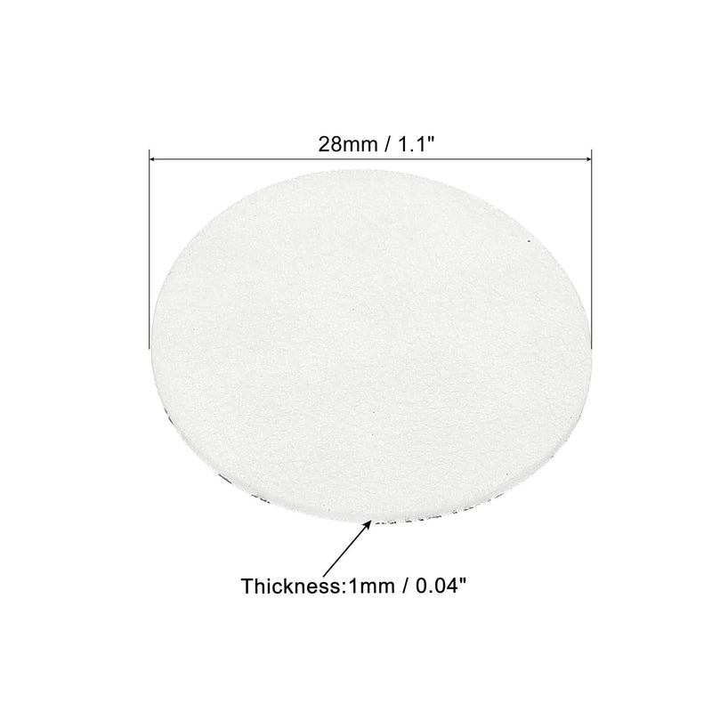 PATIKIL 28mm/1.1" Foam Lid Liner, 100 Pack PS Foam Resistant Tamper Pressure Sensitive Seal for Bottle Cap Liners Seals 28mm/1.1"
