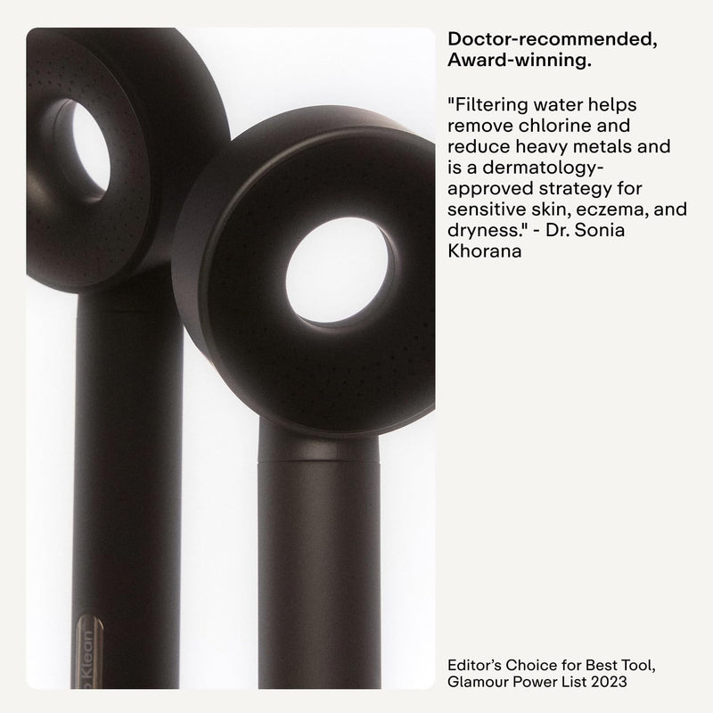 Hello Klean Hard Water Shower Head Filter in Black
