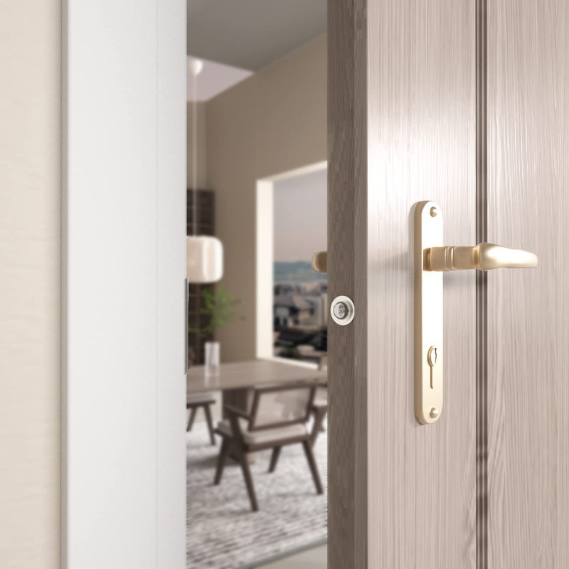 Door Ball Catch, Drive in Ball Catches for Interior Doors, 13/16 Inch x 1 Inch Closet Door Ball Catch Hardware, Door Tension Adjustable (2 Pack, Self-Embed Silver) 2 Pack Satin Nickel