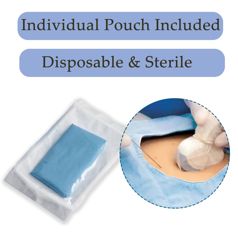 MEDISS Ultrasound Probe Cover, 5.5" x 48", Sterile Disposable Latex-Free, Individually Packaged (5 Covers)