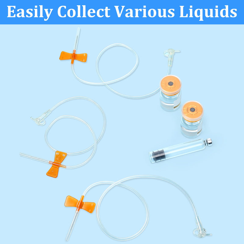 100PCS Butterfly, 25G×3/4", 12" Tube, Lab Supplies Dispensing Accessories | Individually Packed, for Laboratories and Pets