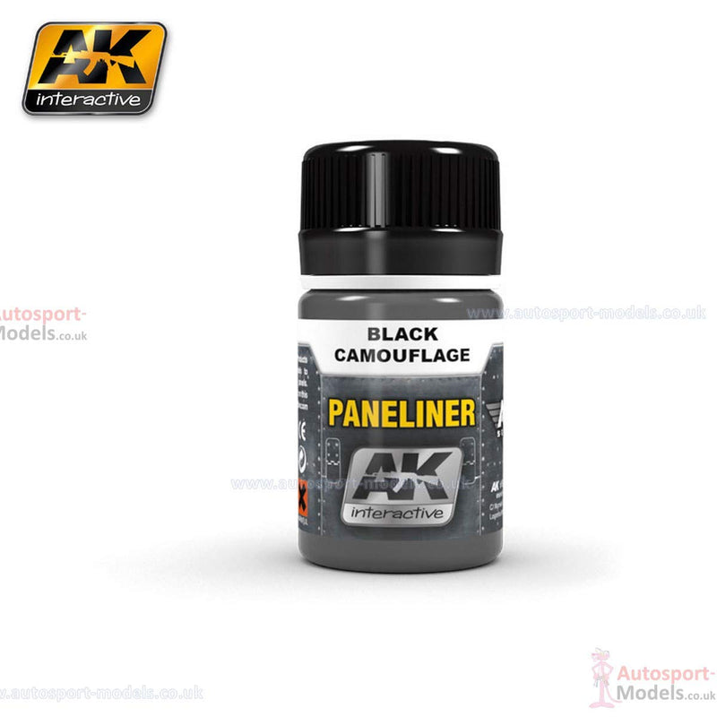 AK Interactive Air Series: Panel Liners Weathering Combo Enamel Paint Set (5 Colors) 35ml Bottle