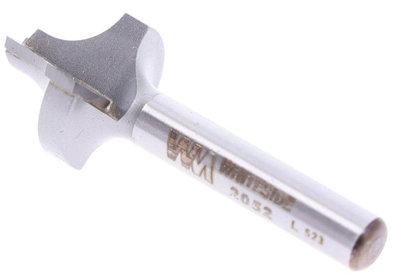 Whiteside Router Bits 2052 Plunge Round Over Bit with Plunge Point 1/4-Inch Radius, 3/4-Inch Large Diameter and 1/4-Inch Small Diameter