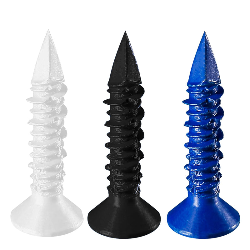 Wensilon(105 PCS) 3/16" Concrete Screw Anchor Kit Blue/Black/White Flat Head for Anchoring to Masonry, Block or Brick Stucco 3/16”