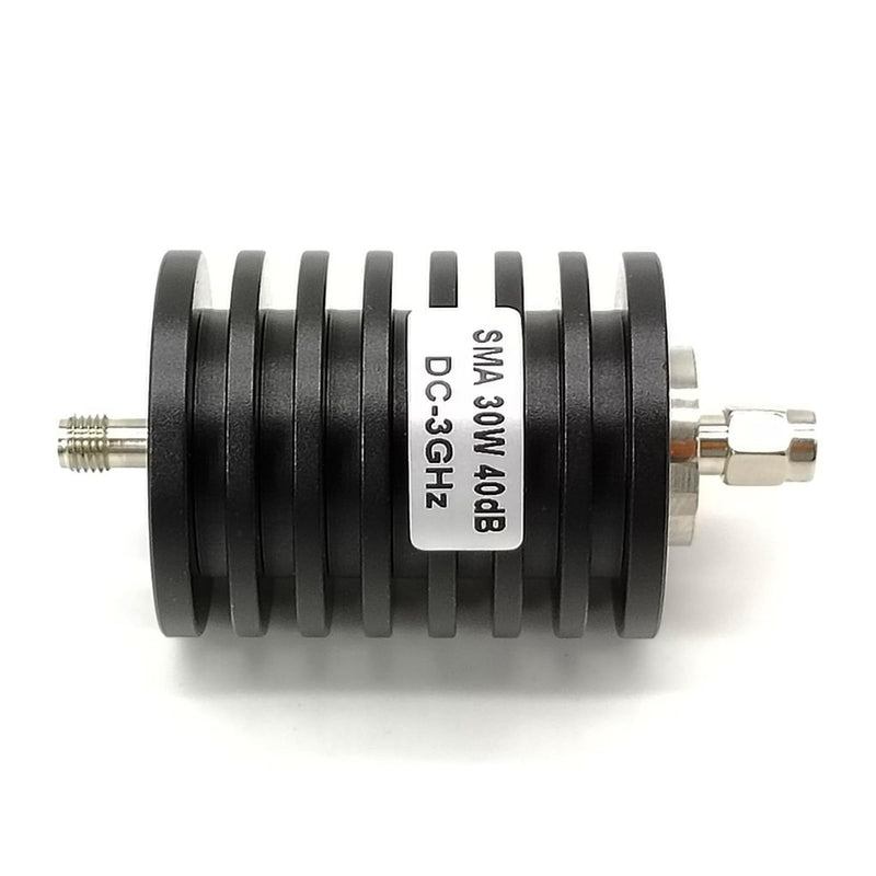 30W DC-3G SMA RF Attenuator SMA Male to Female Attenuator (40db) 40db