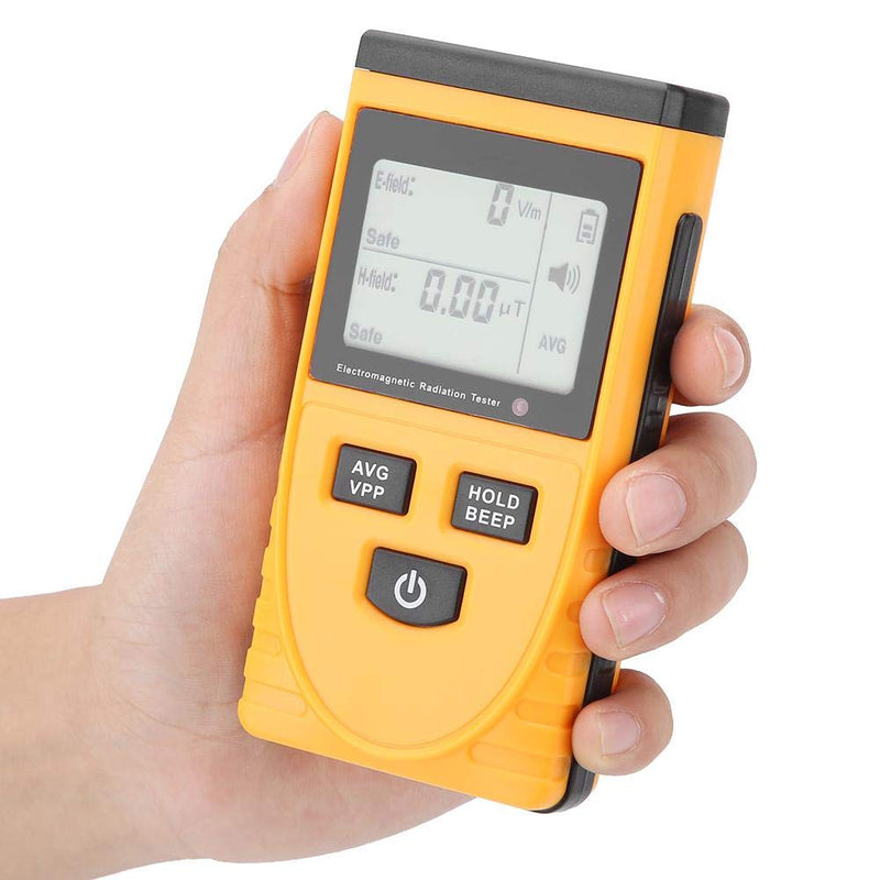 Radiation Tester,Electromagnetic Radiation Detector,EMF Tester GM3120,Sound and Light Alarm,Data Locking,Radiation Assessment,Large and Clear LCD Display Screen,Compact Size