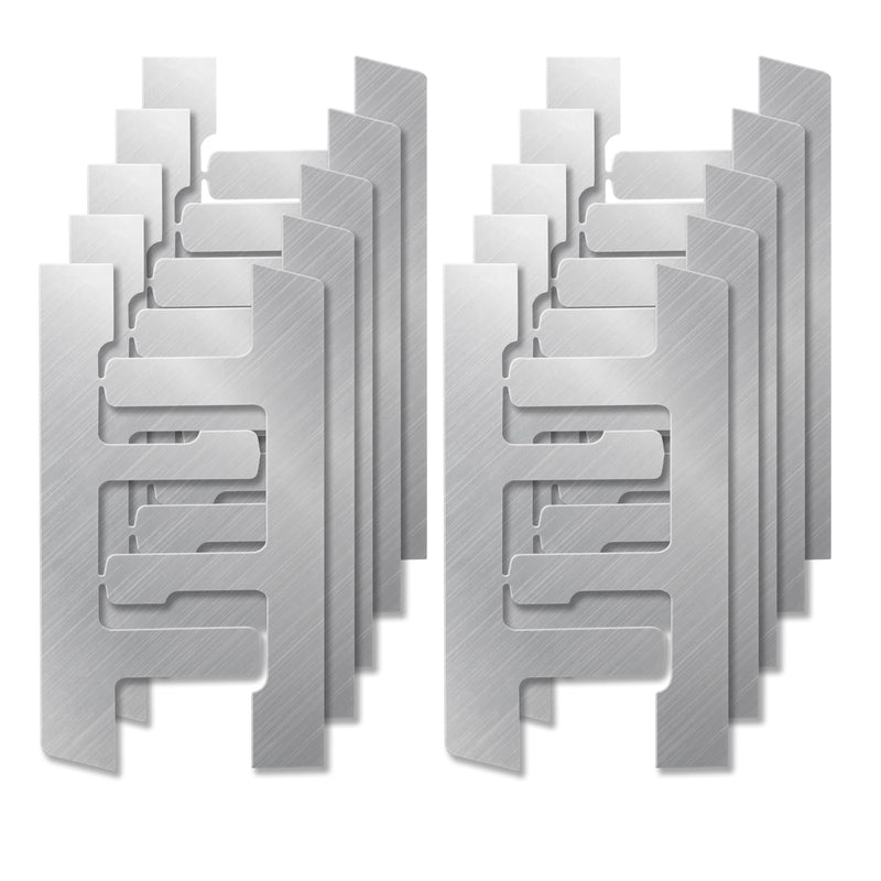 10 Pack Switch Box Support Electrical Box F Clips Box Mounting Straps Grip-Lock Old Work Switch Box Straps and Support for Use with Boxes with Plaster Ears (10 pcs) 10 Pieces