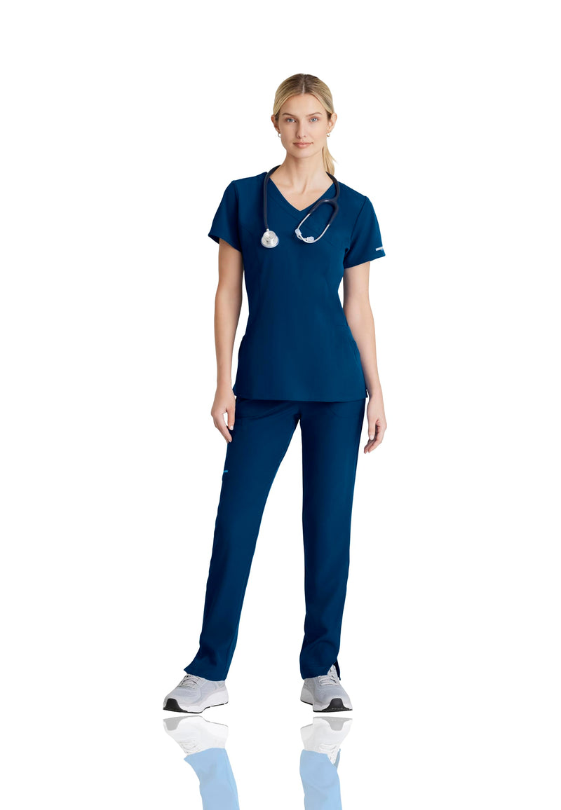 BARCO Skechers Vitality Charge Scrub Pant for Women - Mid-Rise Medical Pant, 4-Way Stretch Women's Scrub Pant Small Navy