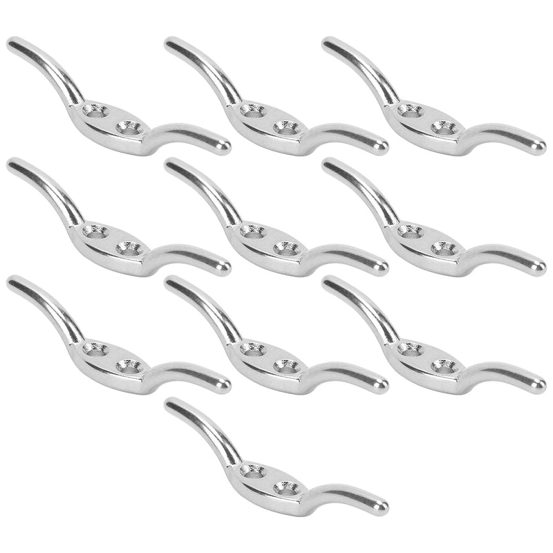 VGEBY Rope Cleat, Stainless Steel Durable 2 Inch Boat Cleat with Mounting Screw for Boaters Sailors Homeowners Flagpole Marine Use