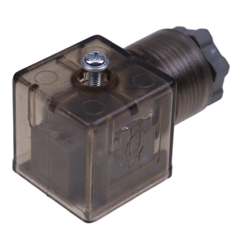 AIVWUMOT 12V & 24V DIN 43650 Type A Solenoid 3 Prong Connector with Led Indicator Light