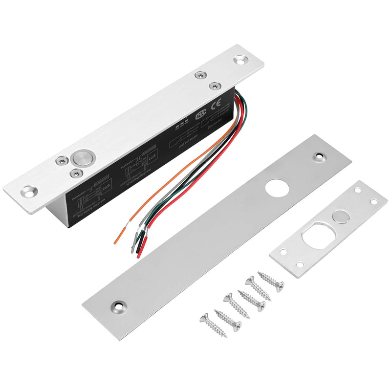 Electric Drop Bolt Lock Deadbolt Fail-Safe NC Mode 12V DC for Narrow Door Access Control System Fail Safe