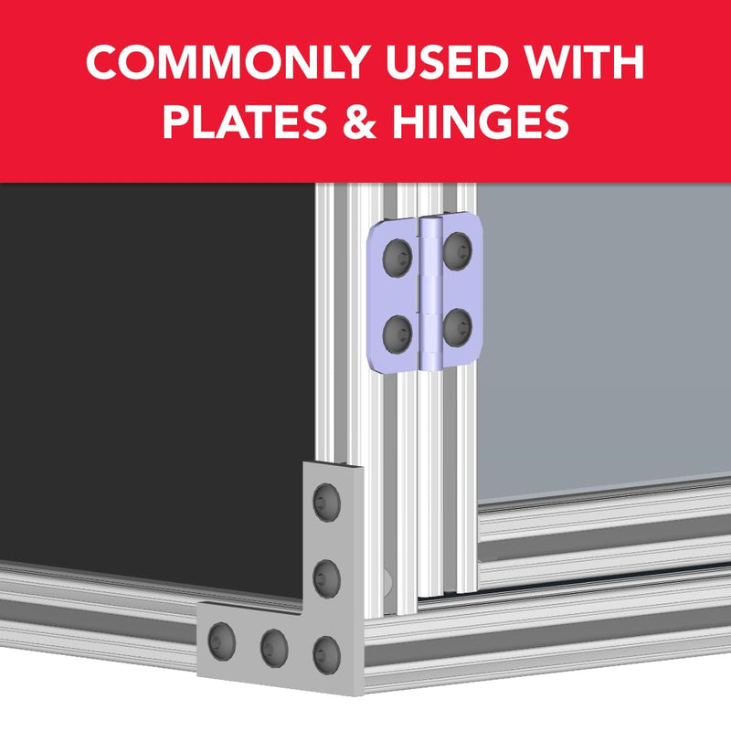 8020, 14131, 15 40 45 Series Steel M8 Slide-in Economy T Nuts Hardware Block Nuts for 1.5", 40mm, and 45mm Series Aluminum Extrusions 80/20 Profiles (25 Pack) 25
