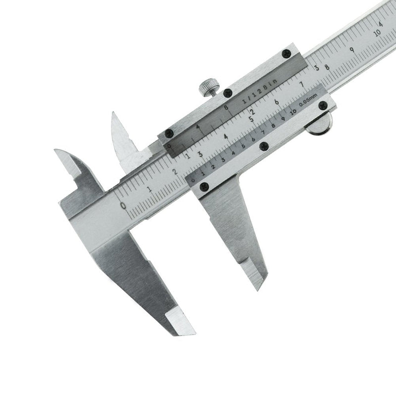 Vernier Caliper Stainless Steel Professional High Quality 0-6 Inches/150 mm Micrometer Durable Measuring Tool for Inside, Outside, Depth and Step Measurements