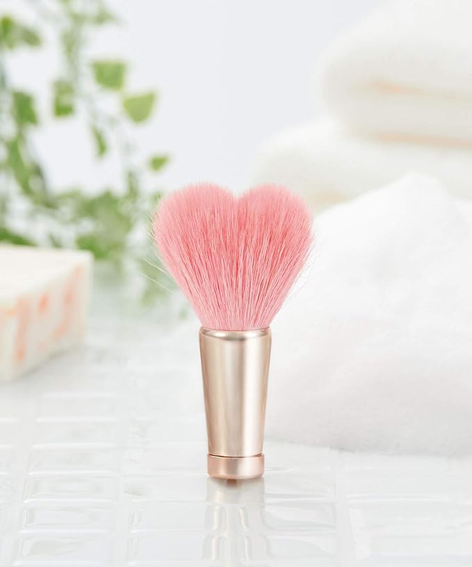 Kumano Brush, Face Wash Brush, RX36-FB (Beige), Facial Cleansing Brush, Heart-shaped, Pore Care, Beautiful Skin, Cute, Pink, Beige, Radonna RX36-FB-BG - NewNest Australia