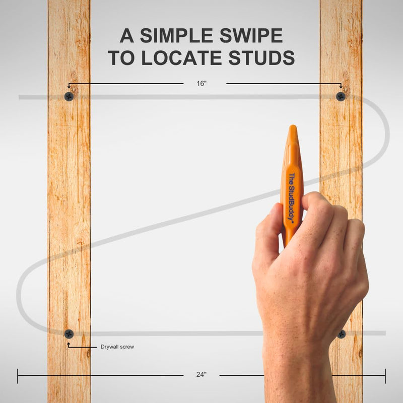 The Original StudBuddy® Magnetic Stud Finder - Made in The USA - Easy to Use Magnet Stud Finder - No Batteries Required - Powerful Magnets - Stud Finder for Drywall and Wood ef of 2 pk
