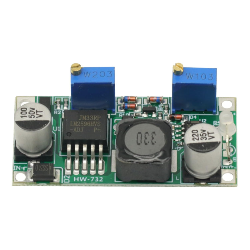 2Pcs DC/DC LM2596 HVS LM2596HVS 50V 3A Buck Constant Current/Voltage CC CV Step-Down Module LED Indicator High Frequency Conversion