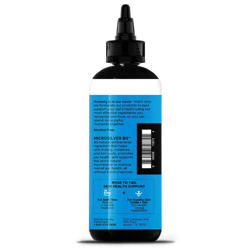 Restore + Soothe Ear Cleaner for Dogs & Cats – Gentle Dog Ear Cleaning Solution with Aloe Vera – Soothes Itching Ears, Irritation, + Aches, Supports Ear Health – Vet Recommended Pet Ear Cleaner – 4oz