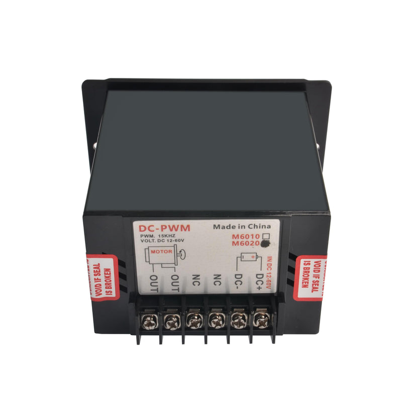 matell DC 12-60V 20A PWM Brush Motor Speeds Controller, Reversible Switch,Suitable for DC Brush Motor,Forward/Reverse Electric Motor Speed Regulator,DC Motor Speed Controller