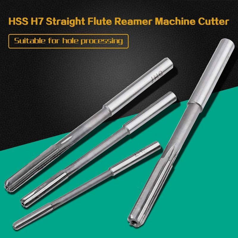 Metric Reamer Set HSS Straight Shank 10Pcs 3-12mm