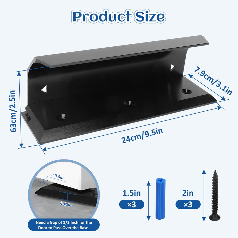 Door Barricade Security Lock Door Brace Aluminium Alloy Home Safety Protection for RV Yacht Home Standard Doors