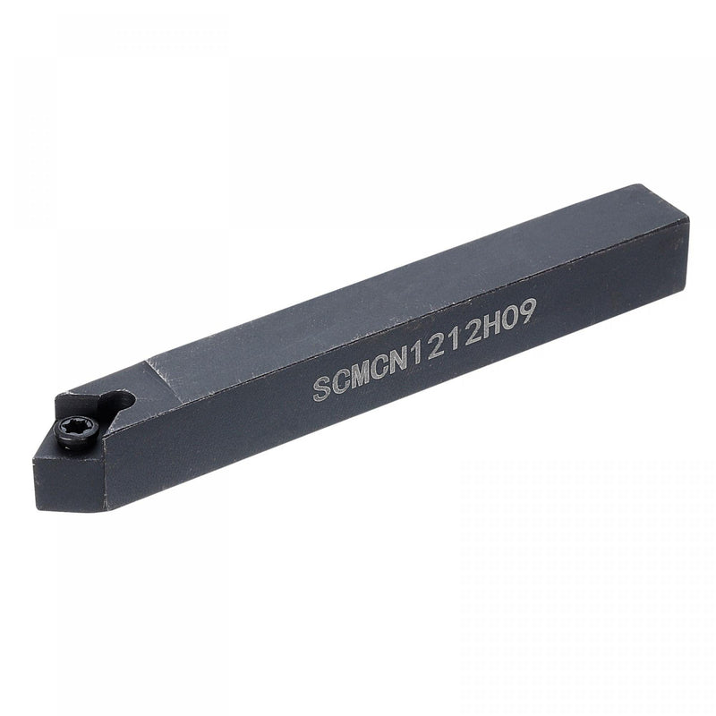 uxcell Indexable CNC Lathe Turning Tool Holder, 40° SCMCN1212H09-80 15/32" Shank 40CrMo-42CrMo Steel Carbide Turning Tool Holder for Turning Grooving Threading