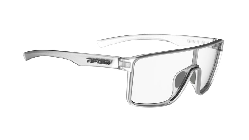 Tifosi Sanctum Sunglasses, Ideal For Cycling, Golf, Hiking, Running, Tennis & Pickleball, Lifestyle Satin Clear (Clear Lens)
